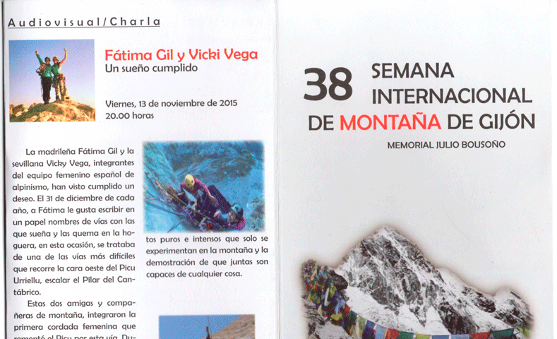 Conferencia, semana Internacional de montaña de Gijón