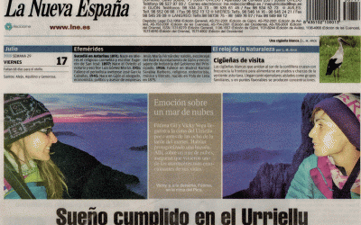 Sueño cumplido en el Urriellu, Periódico La Nueva España
