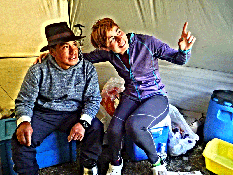 Las canchitas del Alpamayo